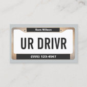 Taxi Service Car Licensed Bord Visitekaartje (Voorkant)