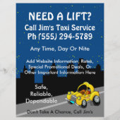 Taxi Service Flyer (Voorkant)