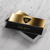 Taxi Service Luxury Gold Monogram driver Visitekaartje