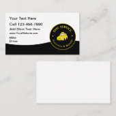 Taxi Service Modern Cab Driver Business Cards Visitekaartje (Voorkant / Achterkant)