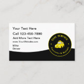 Taxi Service Modern Cab Driver Business Cards Visitekaartje (Voorkant)
