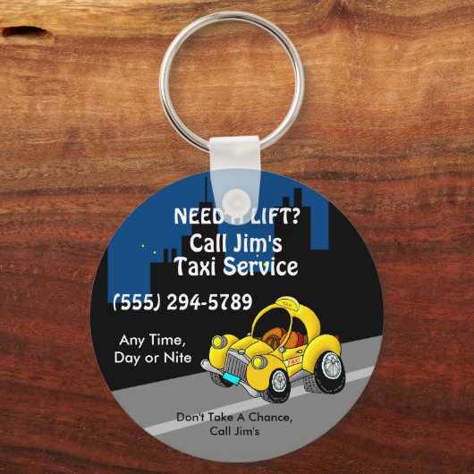 Taxi Service Sleutelhanger (Voorkant)