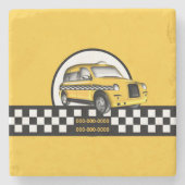 Taxi Service Stone Onderzetter (Voorkant)