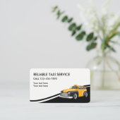 Taxi Service-Visitekaartjes Visitekaartje (Staand voorkant)