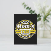 Taxi Service voor mam Briefkaart (Staand voorkant)