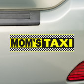 Taxi Service voor mam Bumpersticker (Op auto)