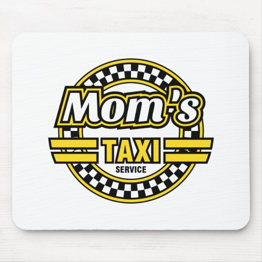 Taxi Service voor mam Muismat (Voorkant)