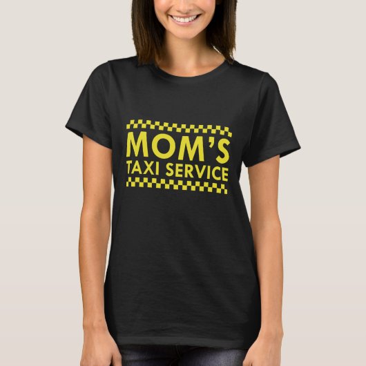 Taxi Service voor mam T-shirt (Voorkant)