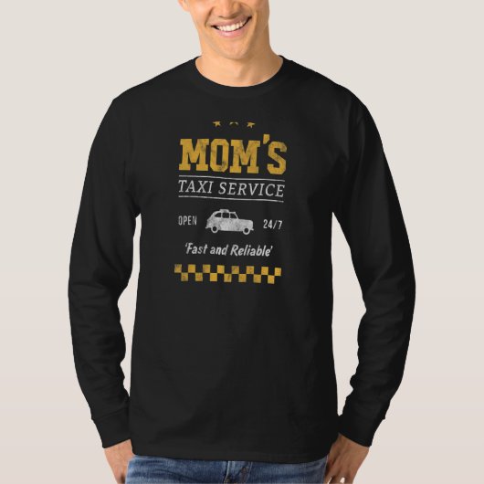 Taxi Service voor moeders T-shirt (Voorkant)