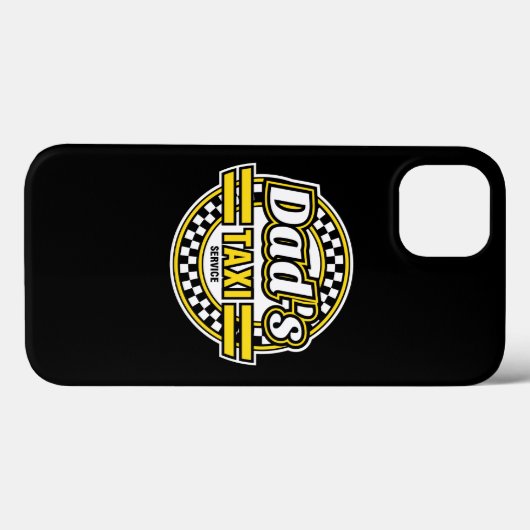 Taxi Service voor papa - Vaderdag iPhone Case (Achterkant (horizontaal))