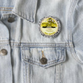 Taxi-speld van Sock Monkey Ronde Button 5,7 Cm (In situ)