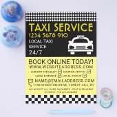 Taxi Station, Taxibedrijf met Prijslijst Flyer (Enkel)