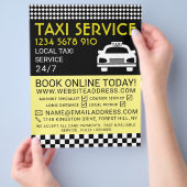 Taxi Station, Taxibedrijf met Prijslijst Flyer (Hand)