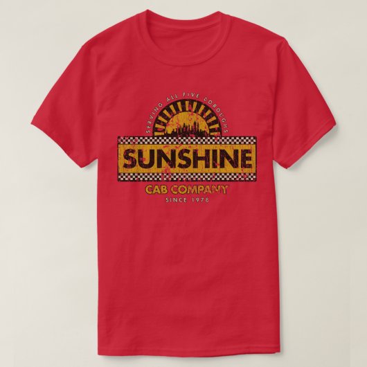 Taxi Sunshine Cab Company 1978 T-shirt (Design voorkant)