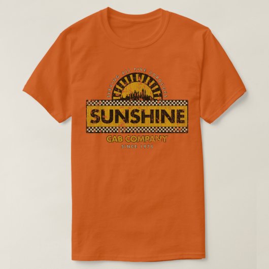 Taxi Sunshine Cab Company 1978 T-shirt (Design voorkant)