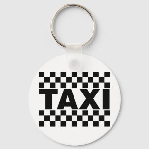 Taxi ~ Taxi Cab ~ Car voor huren Sleutelhanger