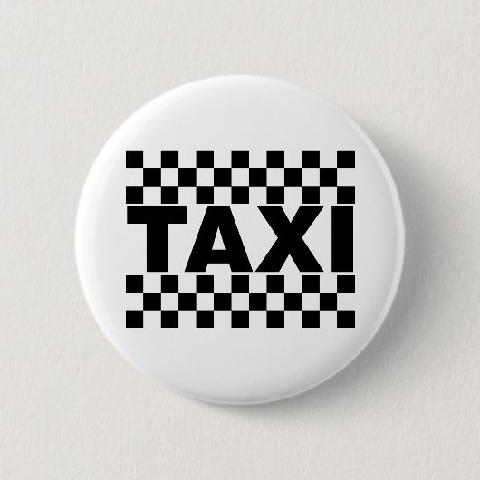 Taxi Taxi Cab Hire Job Ronde Button 5,7 Cm (Voorkant)