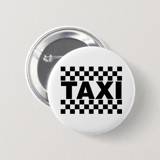 Taxi Taxi Cab Hire Job Ronde Button 5,7 Cm (Voorkant /achterkant)