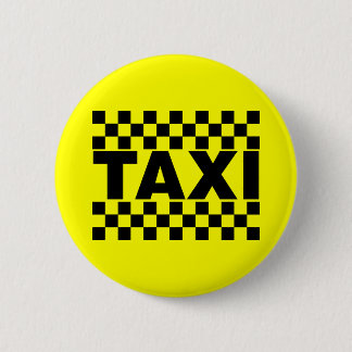 Taxi Taxi Cab Hire Job Ronde Button 5,7 Cm