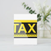 Taxi-teken Briefkaart (Staand voorkant)