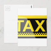 Taxi-teken Briefkaart (Voorkant / Achterkant)