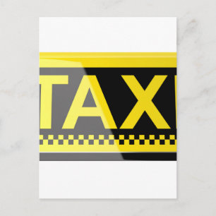 Taxi-teken Briefkaart