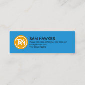 Taxi Transparent Glass Effect Signage Taxi Driver Mini Visitekaartje (Achterkant)