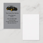 Taxi Uber Car Service Transportation Visitekaartje (Voorkant / Achterkant)