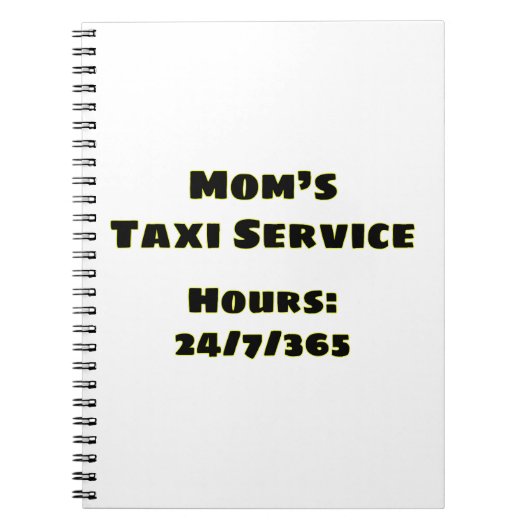 Taxi van mama notitieboek (Voorkant)