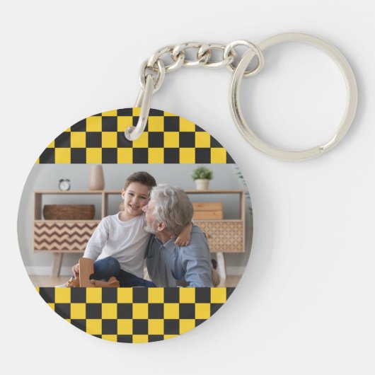 taxi van Nonno | Grappige grootvader bijnaam foto Sleutelhanger (Achterkant)