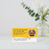 Taxi vervoer moderne Visitekaartjes (Staand voorkant)