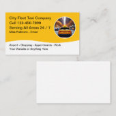 Taxi vervoer moderne Visitekaartjes (Voorkant / Achterkant)