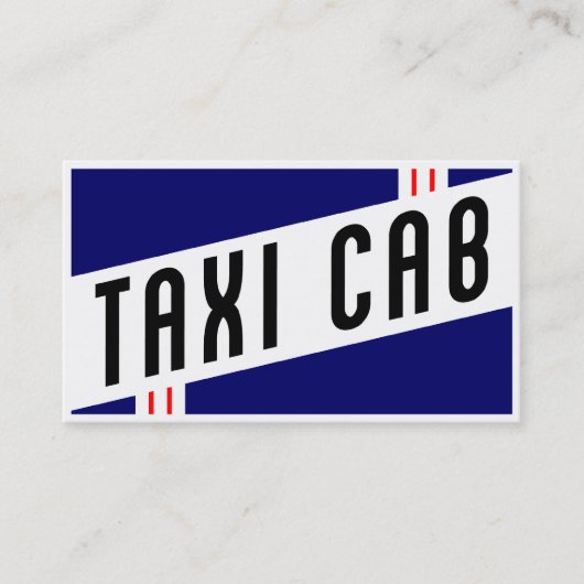 taxi visitekaartje (Voorkant)