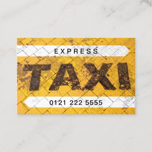 Taxi Visitekaartje (Voorkant)