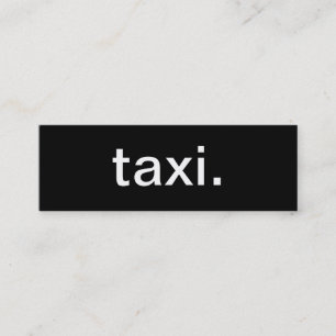 Taxi Visitekaartje