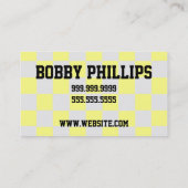 Taxi visitekaartje (Achterkant)