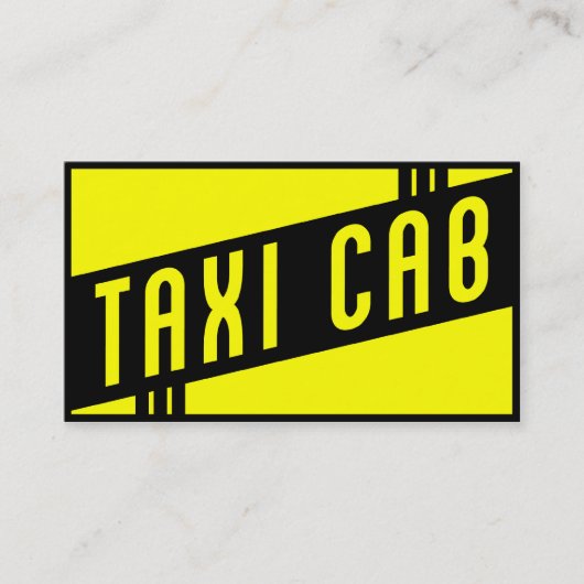 taxi visitekaartje (Voorkant)