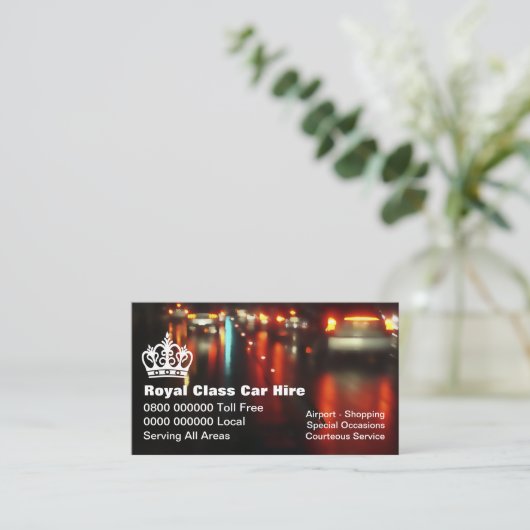 Taxi Visitekaartjes (Staand voorkant)