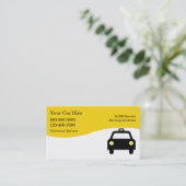 Taxi Visitekaartjes (Staand voorkant)