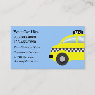 Taxi visitekaartjes