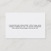 Taxi Visitekaartjes (Achterkant)