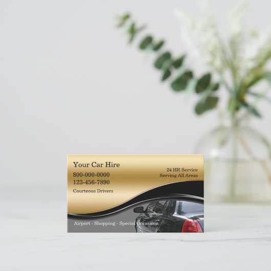 Taxi Visitekaartjes (Staand voorkant)