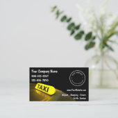 Taxi Visitekaartjes (Staand voorkant)