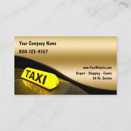 Taxi Visitekaartjes Nieuw (Voorkant)