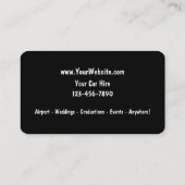 Taxi-Visitekaartjes Visitekaartje (Achterkant)