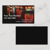 Taxi-Visitekaartjes Visitekaartje (Voorkant / Achterkant)
