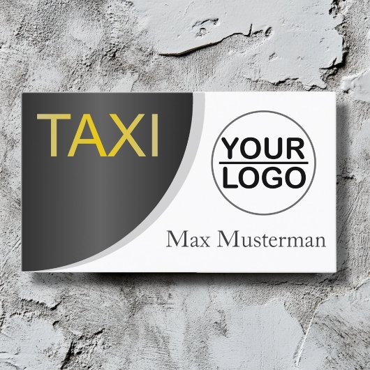 TAXI Visitenkarten mit LOGO Visitekaartje