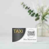 TAXI Visitenkarten mit LOGO Visitekaartje (Staand voorkant)