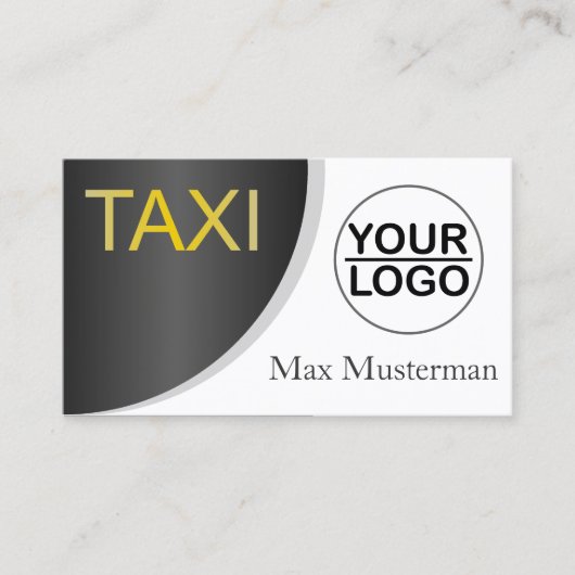 TAXI Visitenkarten mit LOGO Visitekaartje (Voorkant)