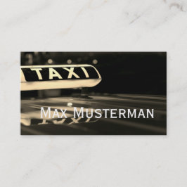 TAXI Visitenkarten Visitekaartje